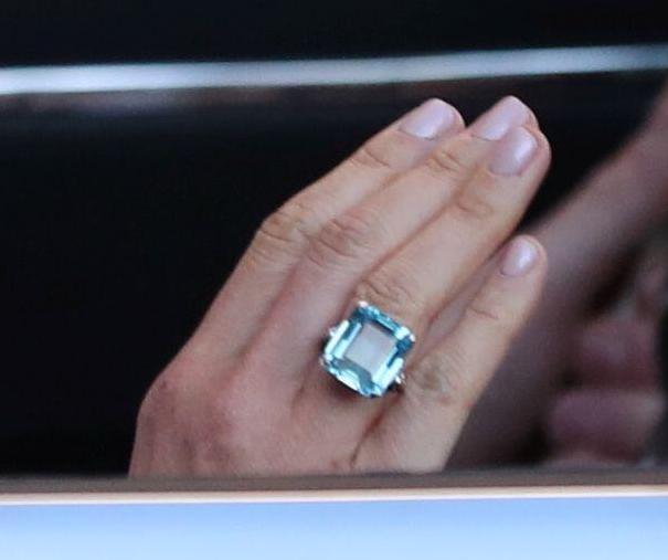 Meghan Markle Princess Diana’s aquamarine ring