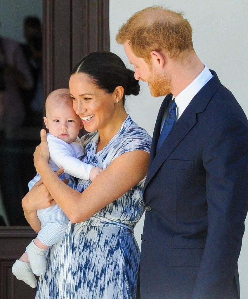 Archie with Harry and Meghan
