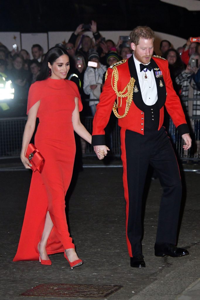 Meghan Prince Harry arrive the Mountbatten Festival of Music 2020