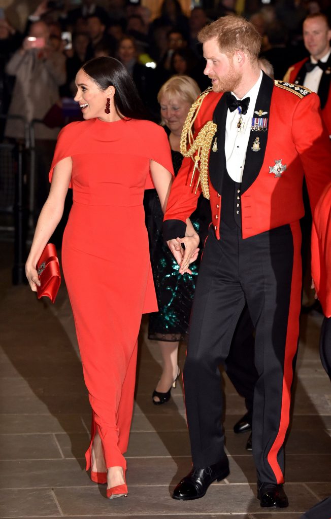 Meghan Prince Harry arrive the Mountbatten Festival of Music 2020