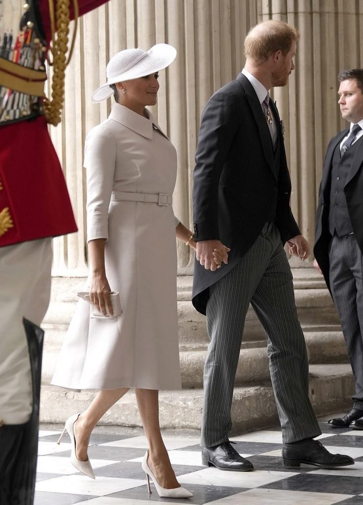 Meghan Markle prince harry arrive Queen's Jubilee Service of Thanksgiving